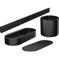 Hansgrohe Badezimmer-Set WallStoris mattschwarz 27968670