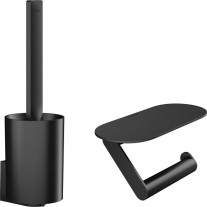 Hansgrohe Toiletten-Set WallStoris mattschwarz 27969670
