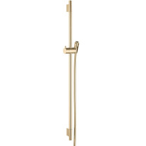 Hansgrohe Brausestange Unica S Puro 900mm mit Isiflex Brauseschlauch 1600mm, Brushed Gold Optic 28631250