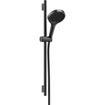 Hansgrohe Brauseset Rainfinity 130 3jet Unica S Puro 650mm Push Schieber brushed black chrom 28745340