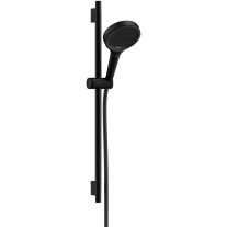 Hansgrohe Brauseset Rainfinity 130 3jet Unica S Puro 650mm Push Schieber schwarzmatt 28745670