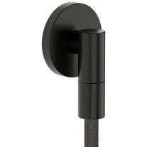 Hansgrohe Wandanschluss FixFit Fine S mit Rückflussverhinderer brushed black chrom 28882340