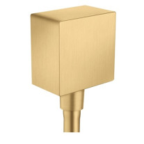 Hansgrohe Schlauchanschluss DN15 Fixfit Square Axor mit Rückflussverhinderer brushed gold optik 36732250