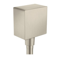 Hansgrohe Schlauchanschluss DN15 Fixfit Square Axor mit Rückflussverhinderer brushed nickel 36732820