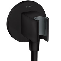 Hansgrohe Schlauchanschluss Fixfit Porter rund Axor DN15 mit Rückflussverhinderer schwarzmatt 36733670