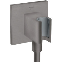 Hansgrohe Schlauchanschluss Fixfit Porter Square Axor DN15 mit Rückflussverhinderer brushed black chrom 36734340