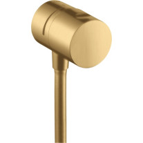 Hansgrohe Wandabsperrventil Axor Uno Fixfit Stop brushed gold optik mit Schlauchanschluß 38882250