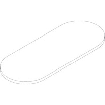 Hansgrohe Axor Glasablage Logo 450mm klar 40229000