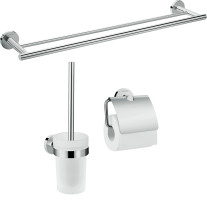 Hansgrohe Bad Accessoire 3-teiliges Set Logis Universal chrom 41727000