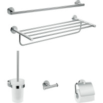 Hansgrohe Bad Accessoire 5-teiliges Set Logis Universal chrom 41728000