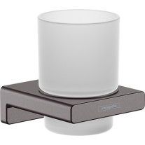 Hansgrohe Zahnputzbecher AddStoris brushed black chrom 41749340