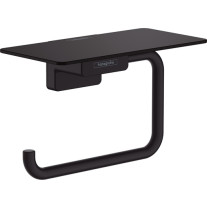 Hansgrohe Papierrollenhalter mit Ablage AddStoris mattschwarz 41772670