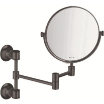 Hansgrohe Rasierspiegel Axor Montreux ausziehbar brushed black chrom 42090340