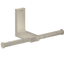 Hansgrohe Toilettenpapierhalter doppelt Axor Universal Rectangular brushed nickel 42657820