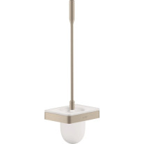 Hansgrohe WC-Bürste Axor Universal Softsquare brushed nickel mit Wandhalter 42835820