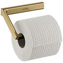 Hansgrohe Papierrollenhalter Axor Universal Softsquare brushed gold optik ohne Deckel 42846250
