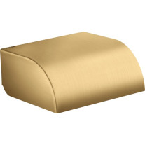 Hansgrohe Toilettenpapierhalter mit Deckel Axor Universal Circular brushed gold optik 42858250