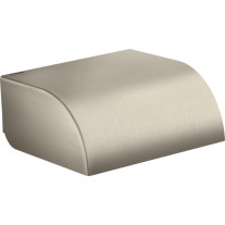 Hansgrohe Toilettenpapierhalter mit Deckel Axor Universal Circular brushed nickel 42858820