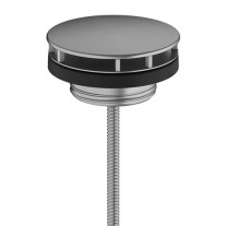 Hansgrohe Ablaufgarnitur nicht verschließbar für Waschbecken, Brushed Black Chrome 50001340