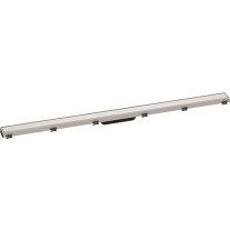 Hansgrohe RainDrain Match Duschrinne 1200mm mit höhenverstellbaren Rahmen weiß matt 56042700