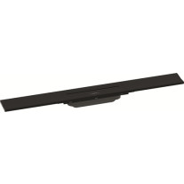 Hansgrohe RainDrain Flex Duschrinne 700mm kürzbar, Fertigset für Wandmontage schwarzmatt 56050670