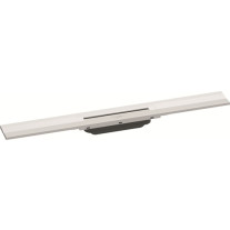 Hansgrohe RainDrain Flex Duschrinne 700mm kürzbar, Fertigset für Wandmontage weiß matt 56050700