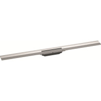 Hansgrohe RainDrain Flex Duschrinne 1000mm kürzbar, Fertigset für Wandmontage gebürstet edelstahl 56053800