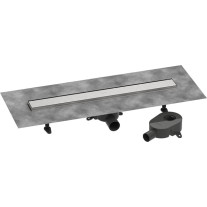 Hansgrohe Komplettset DR RainDrain Go 700 rückseitig befliesbar für Standard-/flache Installation, gebürstet edelstahl 56272800