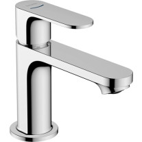 Hansgrohe Rebris S Standventil 80 mit Hebelgriff für Kaltwasser oder vorgemischtes Wasser ohne Ablaufgarnitur, Chrom 72503000