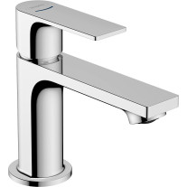 Hansgrohe Rebris E Standventil 80 mit Hebelgriff für Kaltwasser oder vorgemischtes Wasser ohne Ablaufgarnitur, Chrom 72506000