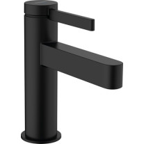 Hansgrohe Finoris Standventil 100 mit Hebelgriff für Kaltwasser oder vorgemischtes Wasser ohne Ablaufgarnitur, Mattschwarz 76013670