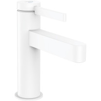 Hansgrohe Finoris Standventil 100 mit Hebelgriff für Kaltwasser oder vorgemischtes Wasser ohne Ablaufgarnitur, Mattweiß 76013700
