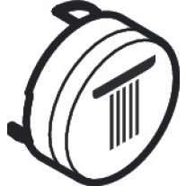 Hansgrohe Druckknopf Symbol Kopfbrause Rain groß schwarz 92571610