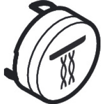 Hansgrohe Druckknopf Symbol Whirl schwarz 92575610