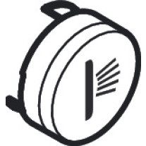 Hansgrohe Durckknopf Symbol Seitenbrause schwarz 92578610