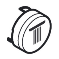 Hansgrohe Druckknopf Symbol Kopfbrause Rain klein mattschwarz 93572670