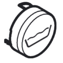 Hansgrohe Druckknopf Symbol Wanne mattweiss 93577700