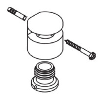 Hansgrohe Halteelement Axor Glasablage steel 96476800