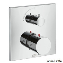 Hansgrohe Rosette Axor Starck X für Thermostat mit Absperrventil Fertigset chrom 97925000