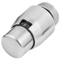 Resideo Thermostatregler Thera-200 Design, mit eingebautem Fühler, gebürstet/gebürstet, ohne Nullstellung, Flüssigkeitselement T4111