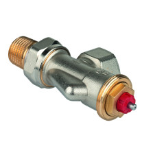 Resideo Thermostatventil FX, Axial, 3/8'' Messing vernickelt V2000AFX10