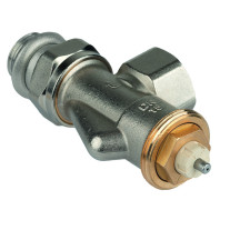 Resideo Thermostatventil SX, Axial, 1/2'', Weichdichtung, Messing vernickelt HGZ V2030ASX15