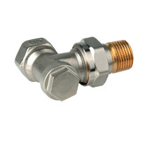 Resideo Rücklaufverschraubung Verafix, R 1/2 Eck, Regulier- und absperrbar V2400E0015