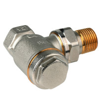 Resideo Rücklaufverschraubung, regelbar, Veramax, Eck, 3/4'', vernickelt V2440E0020A