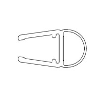 HSK O-Dichtprofil vertikal, Höhe 2.010mm 100078-8-3