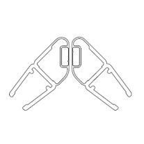 HSK Magnetprofil 45°, Höhe 2.010mm, Transparent E100055-90-6