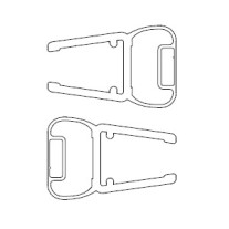 HSK Magnetprofil 90° für 6mm Glas Transparent, Höhe 2.010mm E100056-6