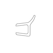 HSK Streifdichtung F1 Profil, Höhe 2.010mm E100057-1