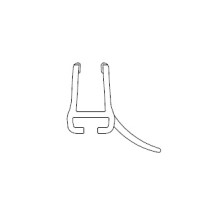 HSK Wasserabweisprofil gebogen, 5mm Glas E100059-5