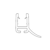 HSK Wasserabweisprofil, gebogen, 6mm Glas, Runddusche 3-teilig und Halbkreis E100059-6-3
